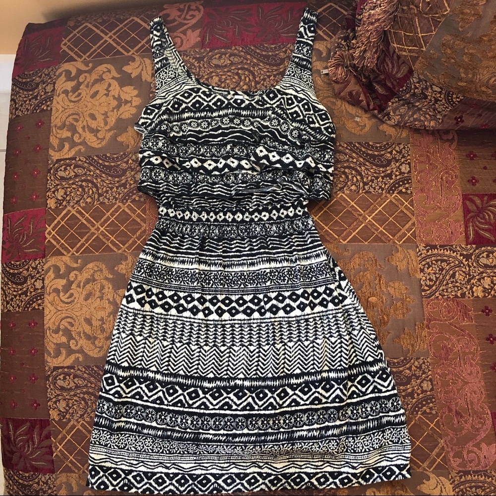 Mosaic black dress